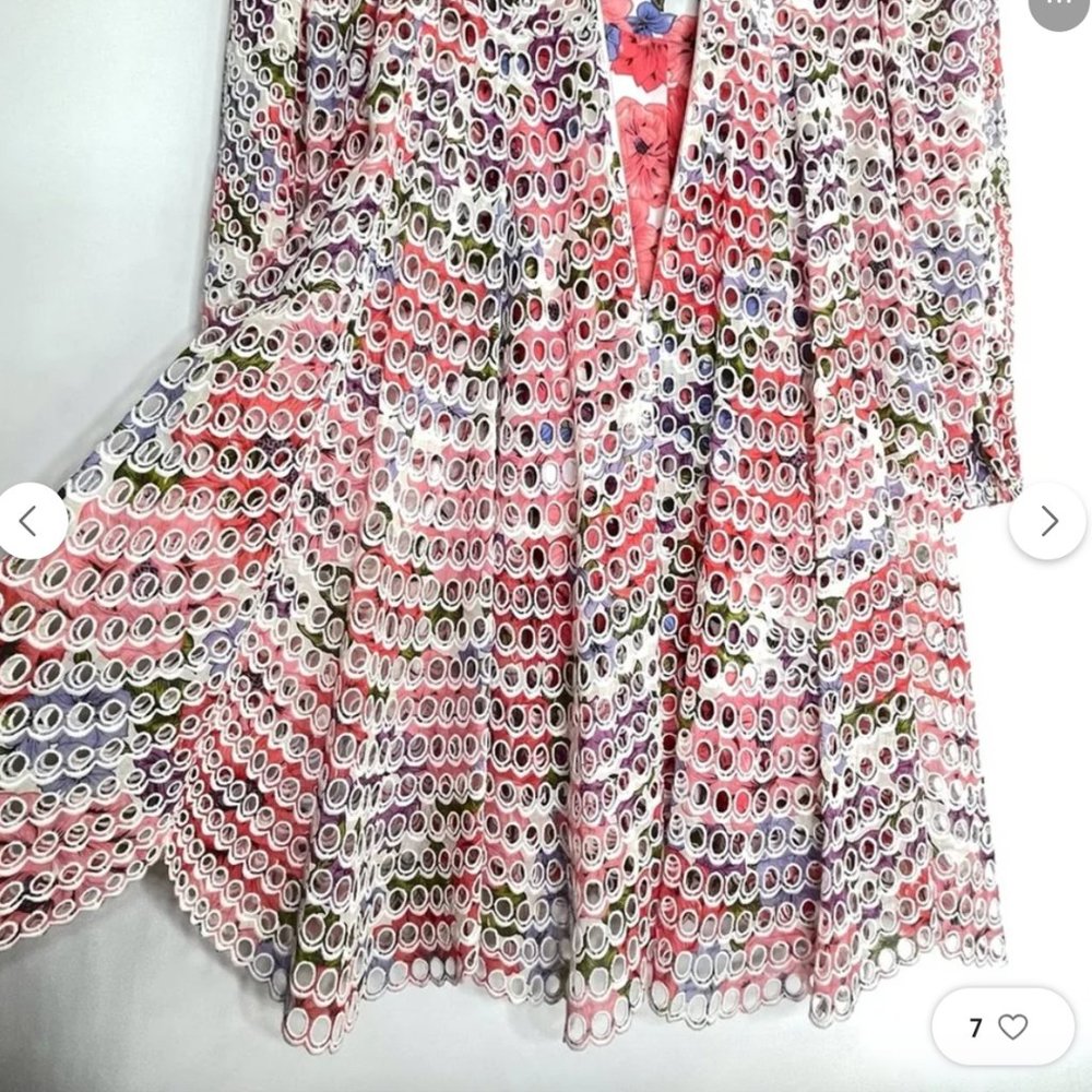 NWT Zimmermann Poppy Eyelet Short Dress - SZ 0P - Picture 5 of 8